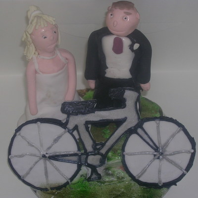 Bride And Groom Bicycle