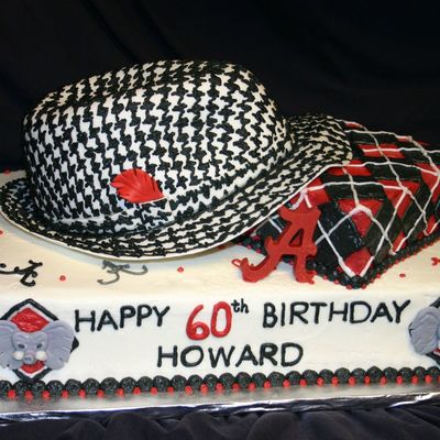 "bear" Bryant Alabama Hat Cake