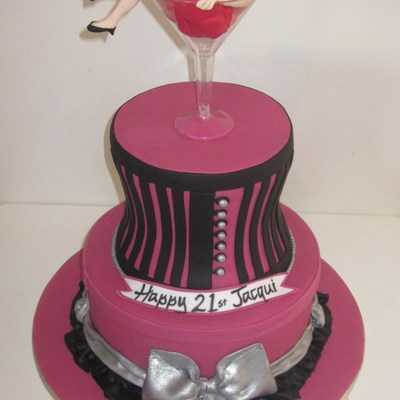 21St Cocktail Party Cake.