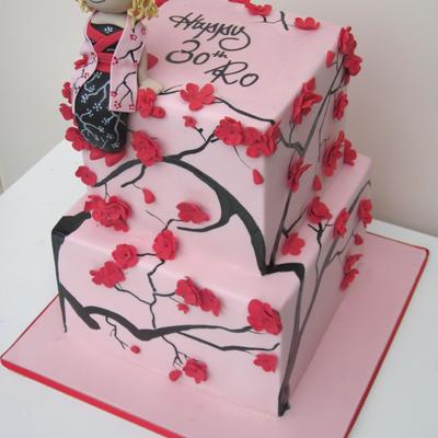 Japanese 30Th - With Girl In Kimono.