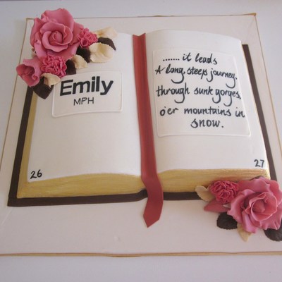 Graduation Book Cake.