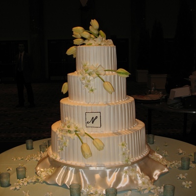 Pleated Tiered Cake