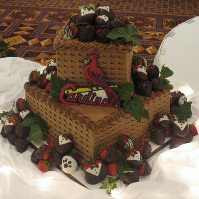 Chocolate Covered Strawberries With Sports Logo