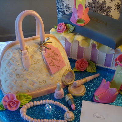 Shoe And Purse Birthday Cake