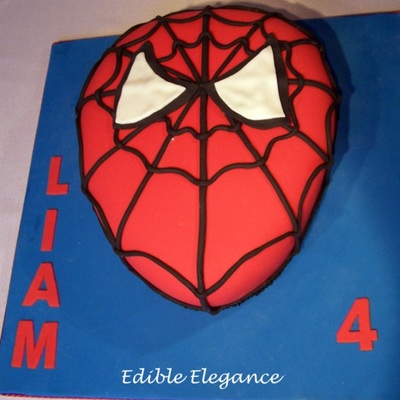 Spiderman Mask Cake