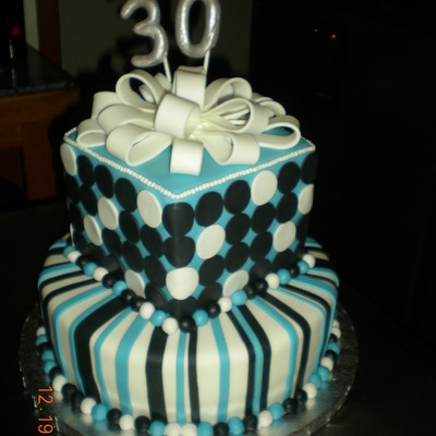 Contemporary Birthday Cake