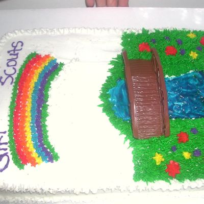 Girl Scout Bridging Ceremony Cake