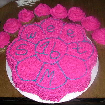 Flower Cake 16 Th Birthday