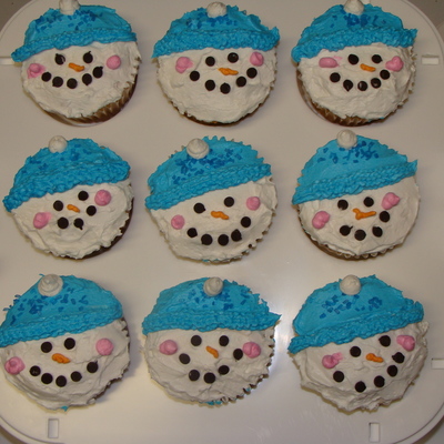 Snowman Cupcake
