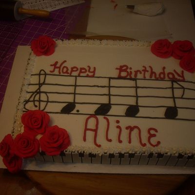 Piano Birthday Cake