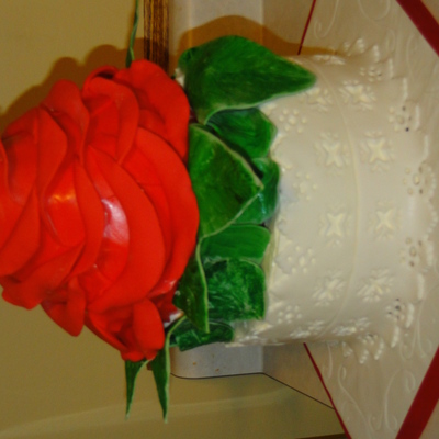 Mom's Birthday Rose Cake