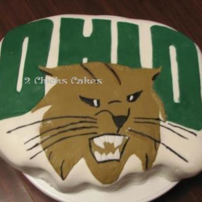 Ou Bobcat Logo Cake