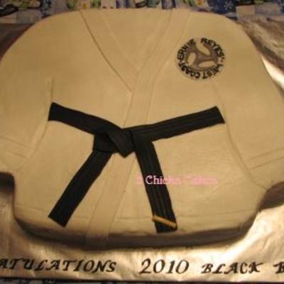 Black Belt Karate Cake