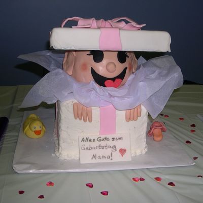 Combo Baby Shower/birthday Cake