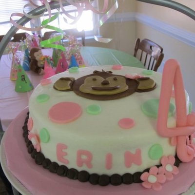 Girl Mod Pod Monkey Cake