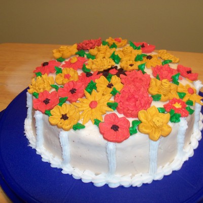 Fall Anniversary Cake