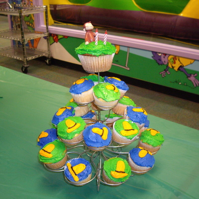 George Yellow Hat Cupcakes