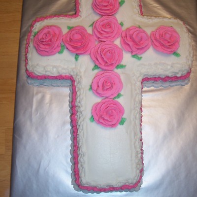 Cross First Communion Cake