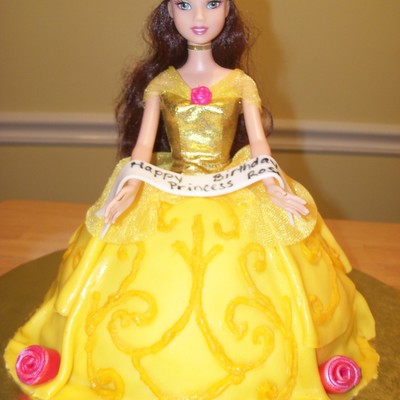 Belle Barbie Princess Cake