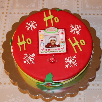 Baby's First Christmas Cake