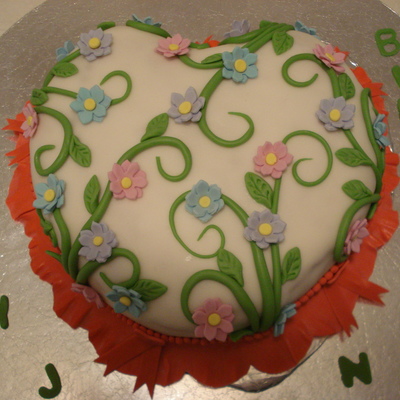 Heart Shaped Birthday Cake