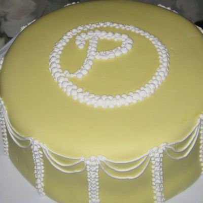 Monogram Cake From My Grandmother's Birthday