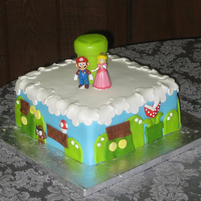 Mario Brothers Grooms Cake