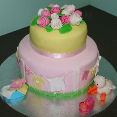 Stork And Clothes Line