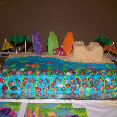 Beach Scene Cake
