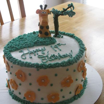 Giraffe Birthday Cake