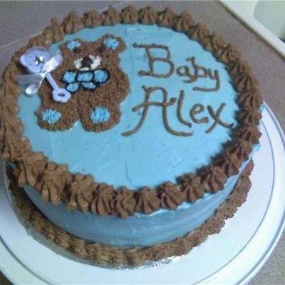 Baby Shower Teddy Bear Cake