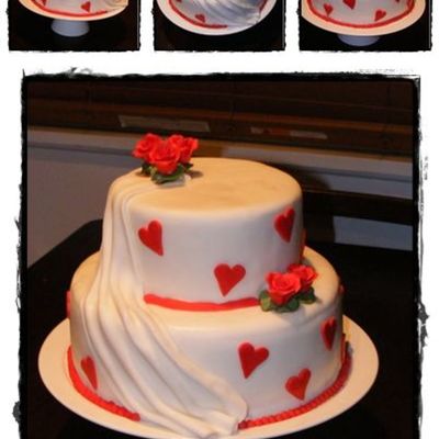 Romantic... Drapes, Hearts And Roses!