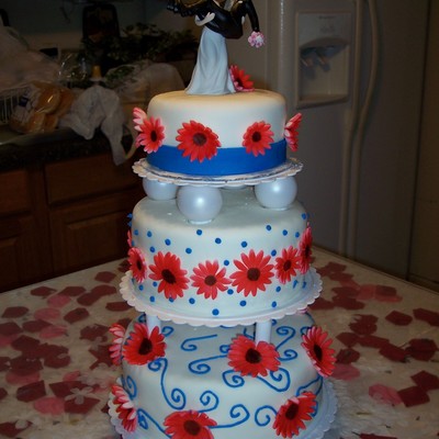July Wedding Cake