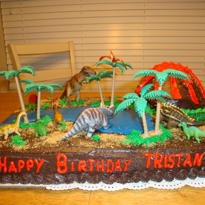 Tristan's Dinosaur Cake