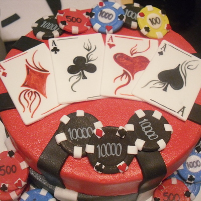 Poker Cake