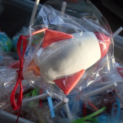 Rocket Ship Cake Pop