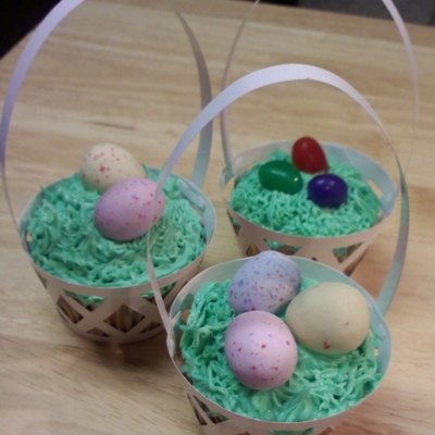 Easter Basket Cupcakes