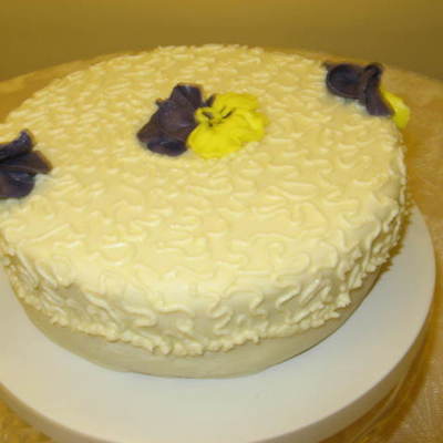 Pansy Birthday Cake