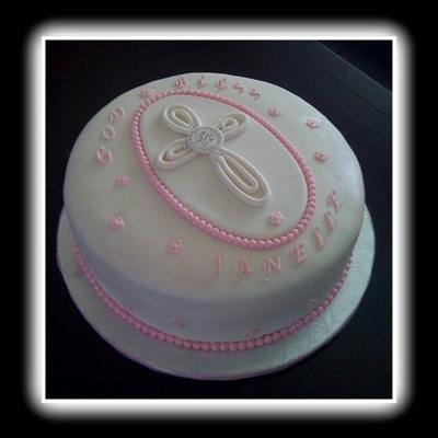 Janelle's Baptism Cake