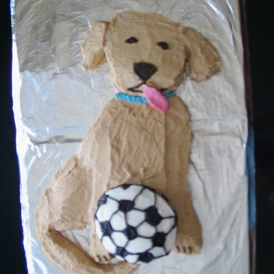 Puppy With Soccer Ball