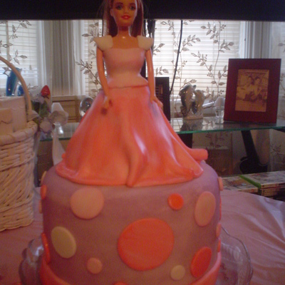 Doll Baby Shower Cake