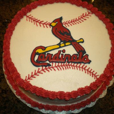 St. Louis Cardinal Cake For My Niece