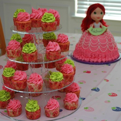 Strawberry Shortcake Doll Cake