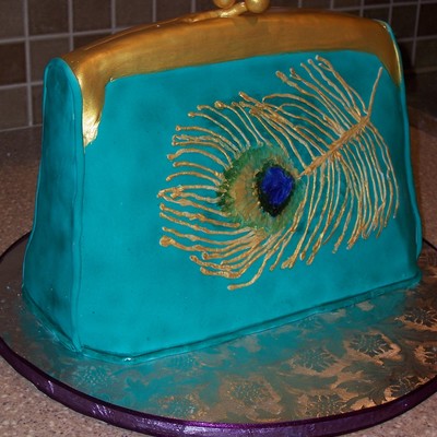 Peacock Feather Purse