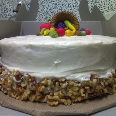 Carrot Cake With White Chocolate Cream Cheese Frosting