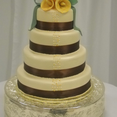 Sage Green Wedding Cake