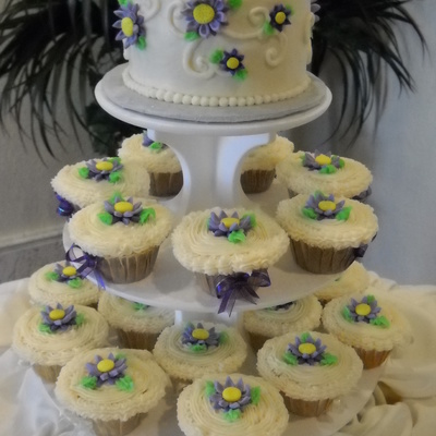 Cup Cakes Wedding Cake