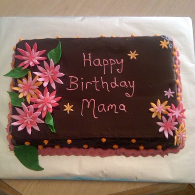 Chocolate With Pink Flowers