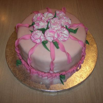 Pink Caration Cake