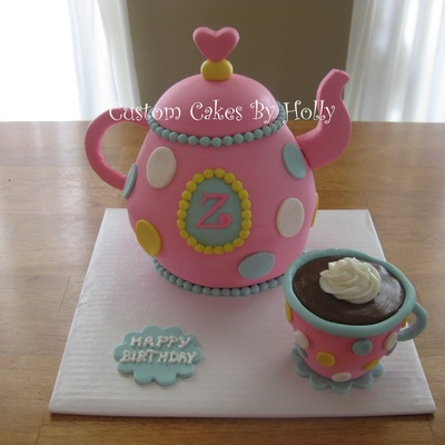 Teapot Cake For Tea Party Birthday